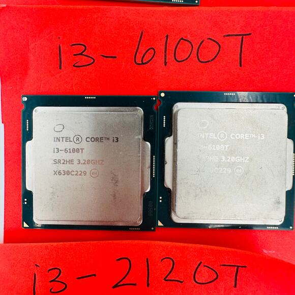 Lot of 37 Intel Core i3-550 i3-2120 i3-3220 i3-4150 i3-4160T i3-4330TE i3-6100 - Picture 7 of 11